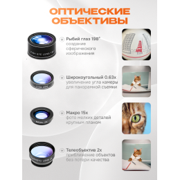 Набор объективов для смартфона Levenhuk Lens S7