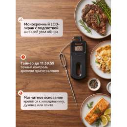 Термометр кулинарный Levenhuk Wezzer Grill BT10