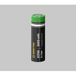 Armytek 21700 Li-Ion 5000 mAh battery Without PCB