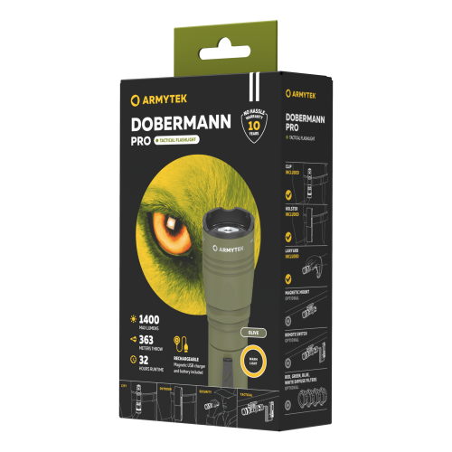 Armytek Dobermann Pro Magnet USB Warm (Olive)