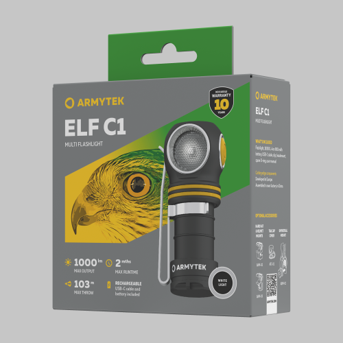 Armytek Elf C1 USB-C  White