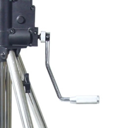 Стойка с редукторной колонной KUPO 484 HEAVY DUTY WIND-UP STAINLESS STEEL STAND