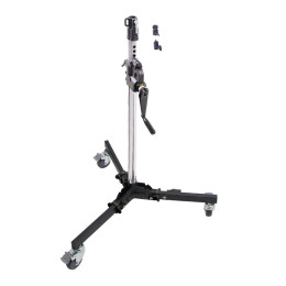 Стойка с редукторной колонной KUPO 382MH LOW BASE WIND-UP STAND на колесах