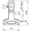 Зажим KUPO KCP-350 MINI ALI CLAMP