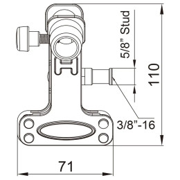 Зажим KUPO KCP-350 MINI ALI CLAMP
