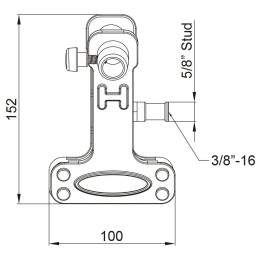 Зажим KUPO KCP-360B ALI CLAMP
