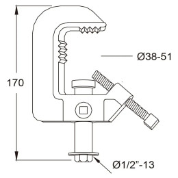 Зажим KUPO C-06 HEAVY DUTY CLAMP