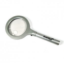 Лупа Levenhuk Zeno 600, 2,5x, 90 мм, 12 LED, металл