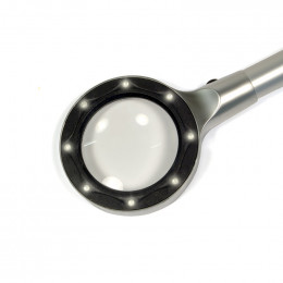 Лупа Levenhuk Zeno 500, 3,5x, 56 мм, 8 LED, металл