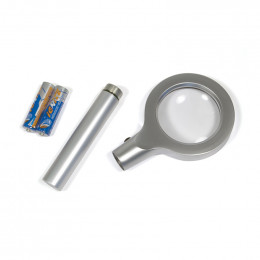 Лупа Levenhuk Zeno 500, 3,5x, 56 мм, 8 LED, металл