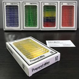 Полный комплект из 4 наборов образцов для микроскопа (48 предметов)