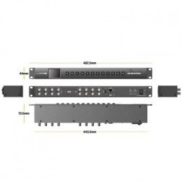 Матричный коммутатор AVMATRIX MSS0811 компактный 3G-SDI 8x8