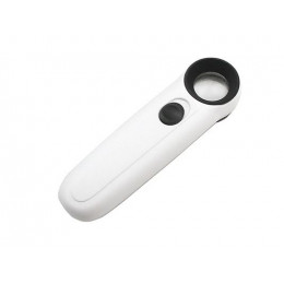 Лупа 6В-1В (диам.21мм, 20х, с LED подсветкой, в футляре)