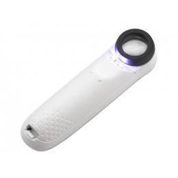 Лупа 6В-1В (диам.21мм, 20х, с LED подсветкой, в футляре)