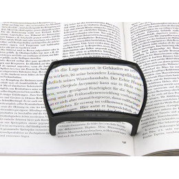 Лупа 7722 (110мм х 60мм, 3х, на подставке)