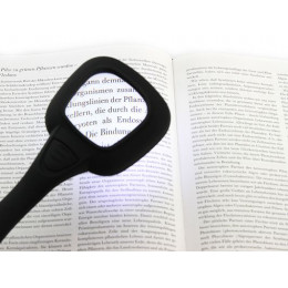 Лупа 600558 (диам.65мм, 3х, с LED подсветкой, 6 светодиодов)