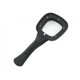 Лупа 600558 (диам.65мм, 3х, с LED подсветкой, 6 светодиодов)