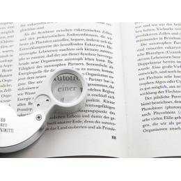 Лупа 21011 (диам. 25мм, 40х, складная, с LED подсвет., в футляре)