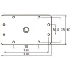 Кронштейн KUPO KS-046 3 BABY WALL PLATE