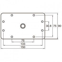 Кронштейн KUPO KS-046 3 BABY WALL PLATE