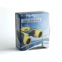 Бинокль Veber 10*25 WP черный-желтый