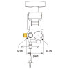 Зажим KUPO KCP-844 TV COUPLER SILVER
