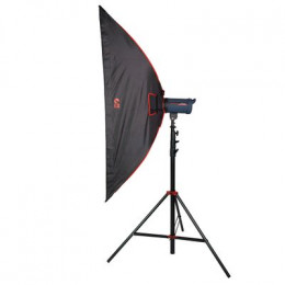 Софтбокс SBQ-75150 BW для галог.осв. с сотами