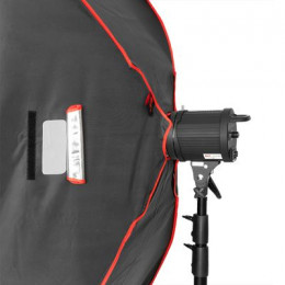 Софтбокс SBQ-120180 BW для галог.осв. с сотами