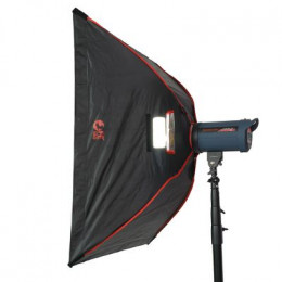 Софтбокс SBQ-80100 BW для галог.осв. с сотами