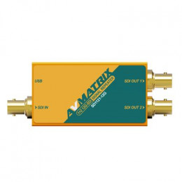 Усилитель-распределитель AVMATRIX SD1121-12G 1x2 12G-SDI с восстановлением тактовой частоты