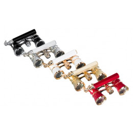 Театральный бинокль-лорнет Levenhuk Broadway 325E, золотистый