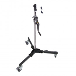 Стойка с редукторной колонной KUPO 382MH LOW BASE WIND-UP STAND на колесах