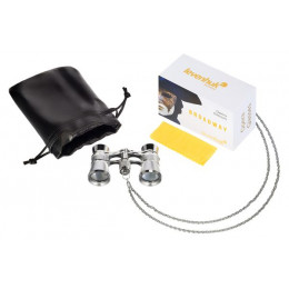 Театральный бинокль Levenhuk Broadway 325B, серебристый