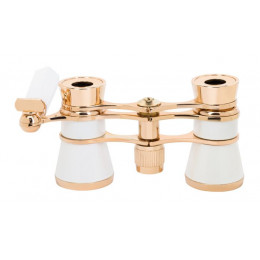 Театральный бинокль-лорнет Levenhuk Broadway 325E, белый