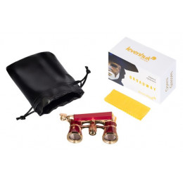 Театральный бинокль-лорнет Levenhuk Broadway 325E, красный