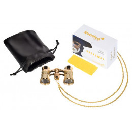 Театральный бинокль Levenhuk Broadway 325B, золотистый