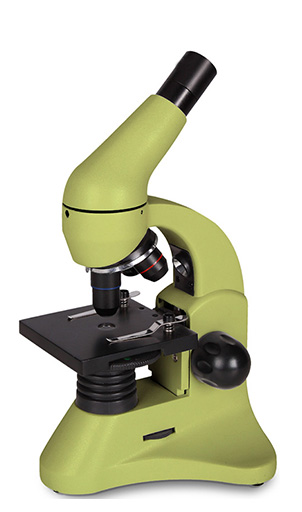 Микроскоп Levenhuk 50L PLUS Лайм (в кейсе)