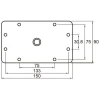 Кронштейн KUPO KS-046 3 BABY WALL PLATE